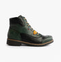 Rieker 73510-90 Womens Boots Multi side view showing faux leather upper and lace-up design.