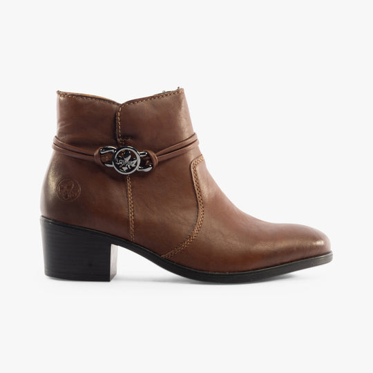 Rieker 73970 Womens Ankle Boots Brown