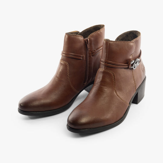 Rieker 73970 Womens Ankle Boots Brown