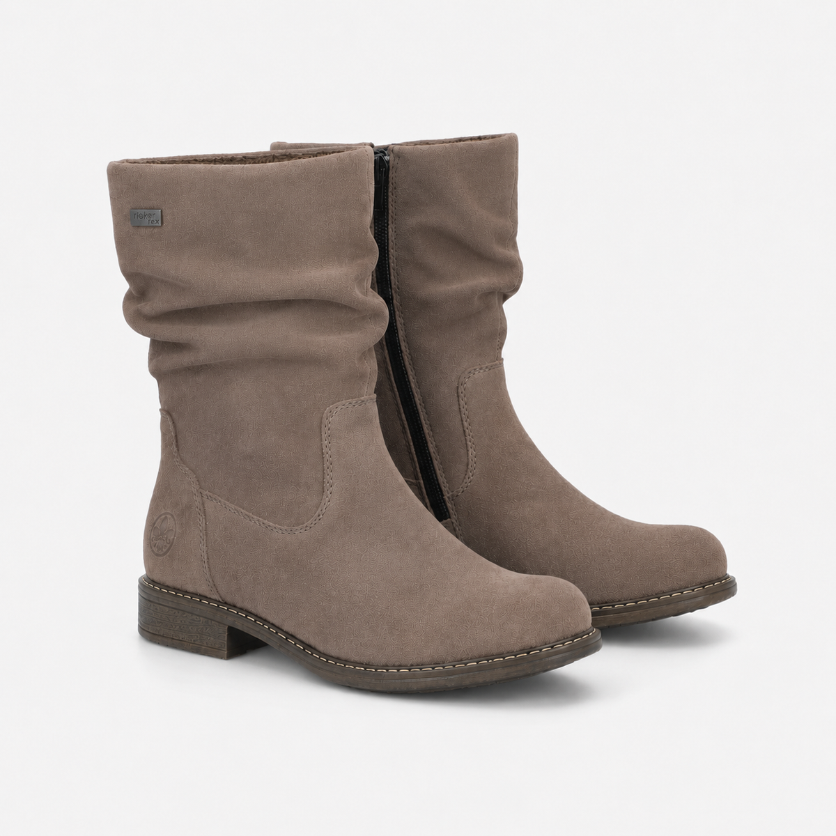 Rieker 74874 Womens Ankle Boots Smoke