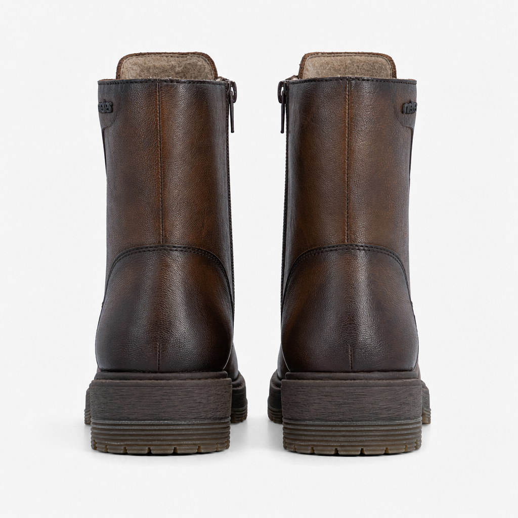Rieker 75800 Womens Ankle Boots Mahogany
