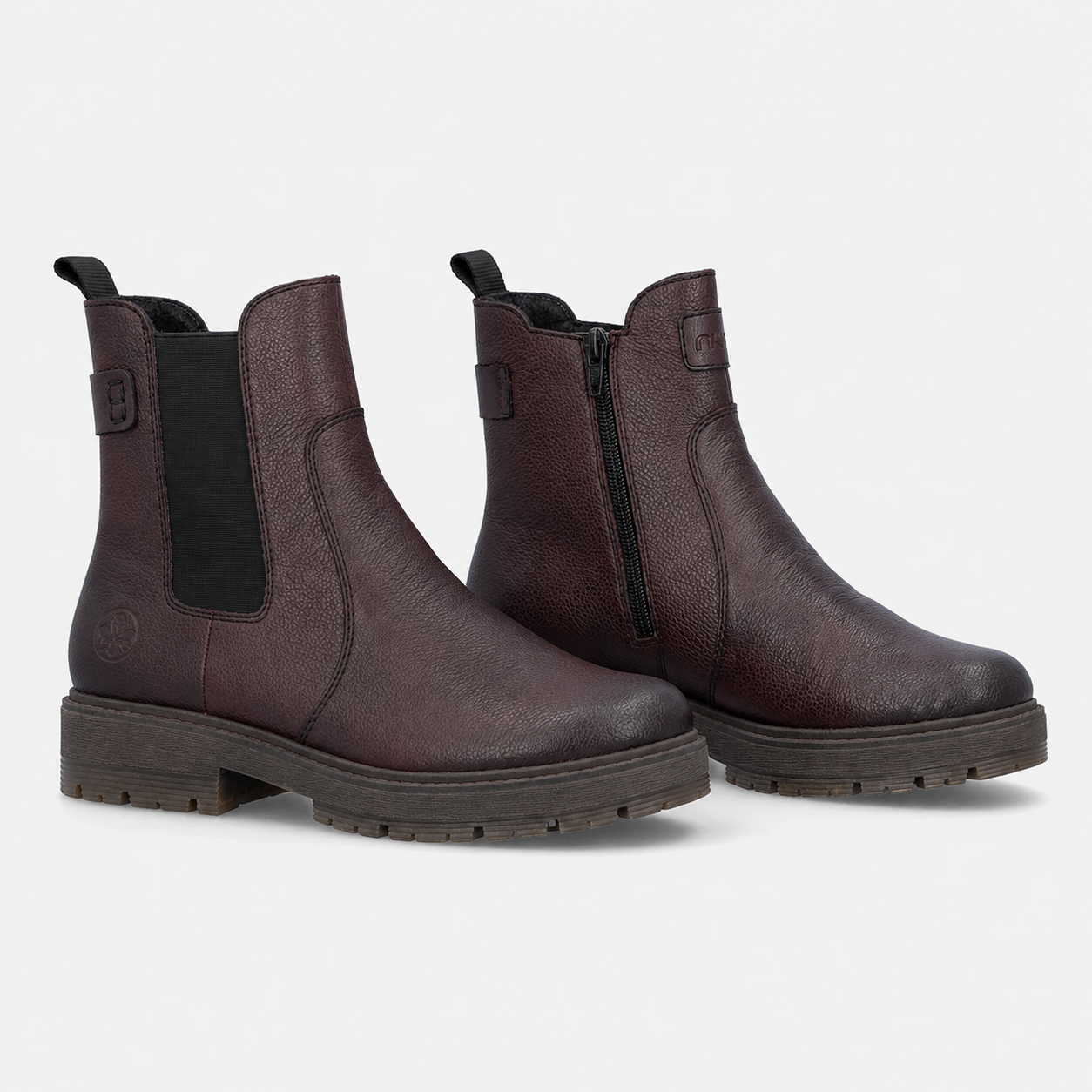 Rieker 75860 Womens Ankle Boots Cherry