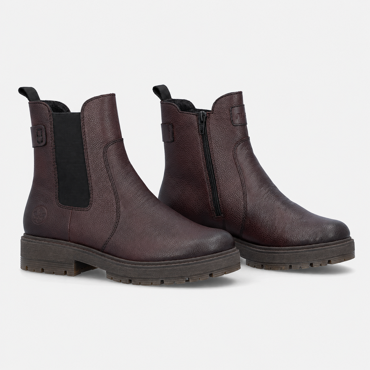 Rieker 75860 Womens Ankle Boots Cherry