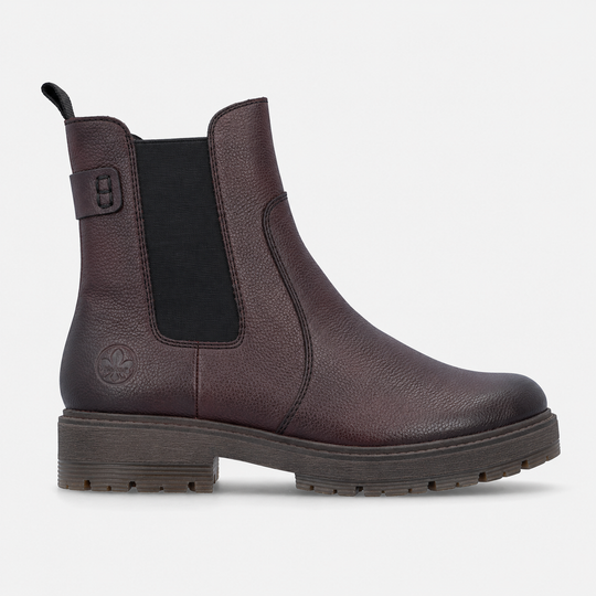 Rieker 75860 Womens Chelsea Boots Cherry