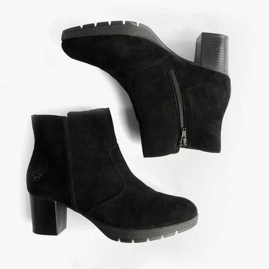 Rieker 77665 Womens Ankle Boots Black