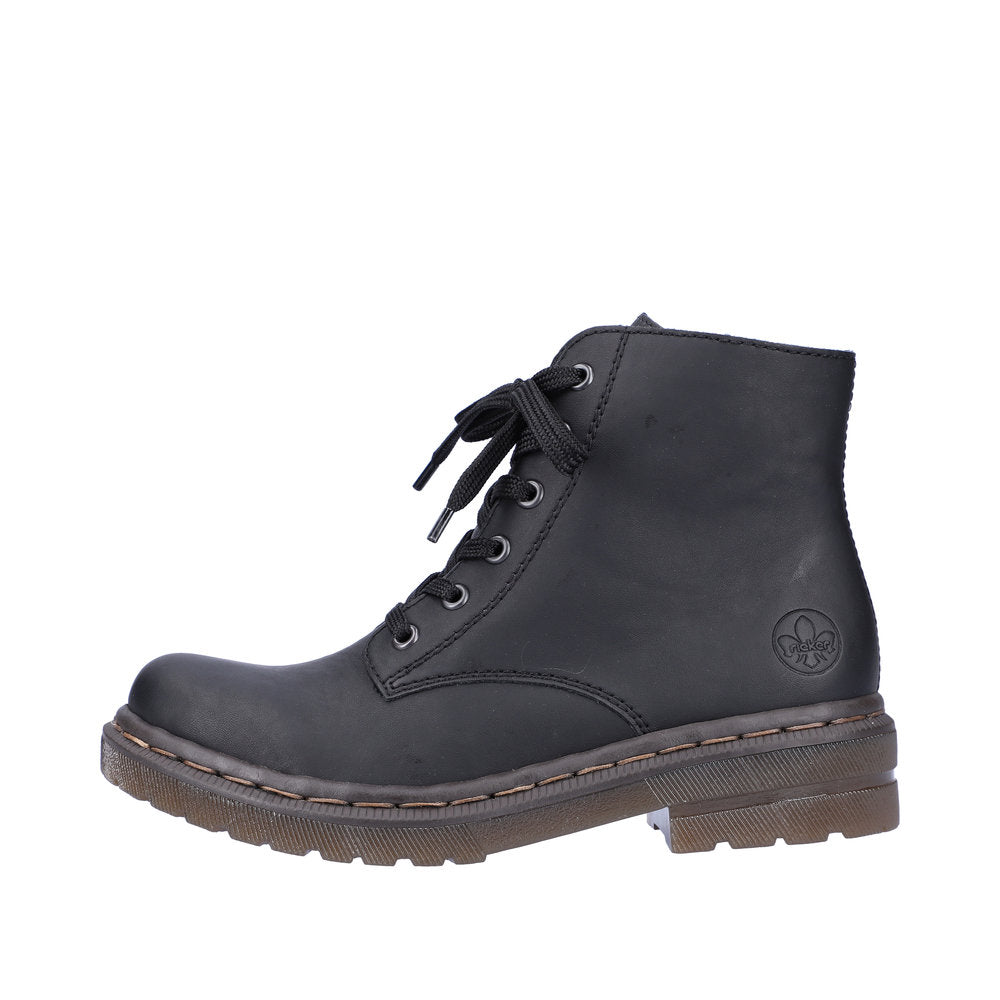 Rieker 78240-00 Womens Ankle Boots Black