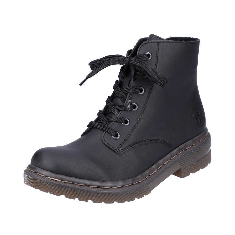 Rieker 78240-00 Womens Ankle Boots Black