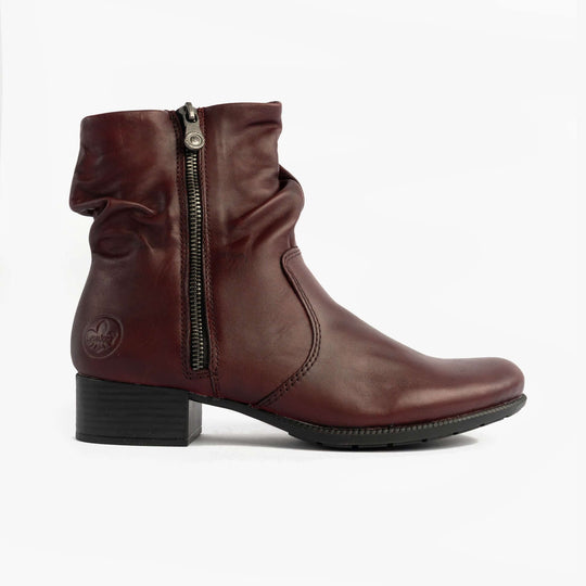 Rieker 78656 Womens Ankle Boots Red