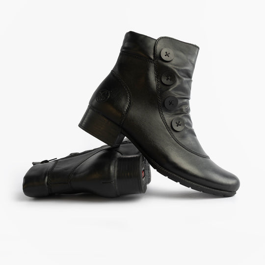 Rieker 78659 Womens Ankle Boots Black