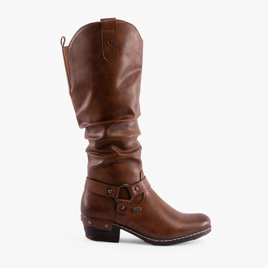 Rieker 93670 Womens Mid-Calf Boots Brown