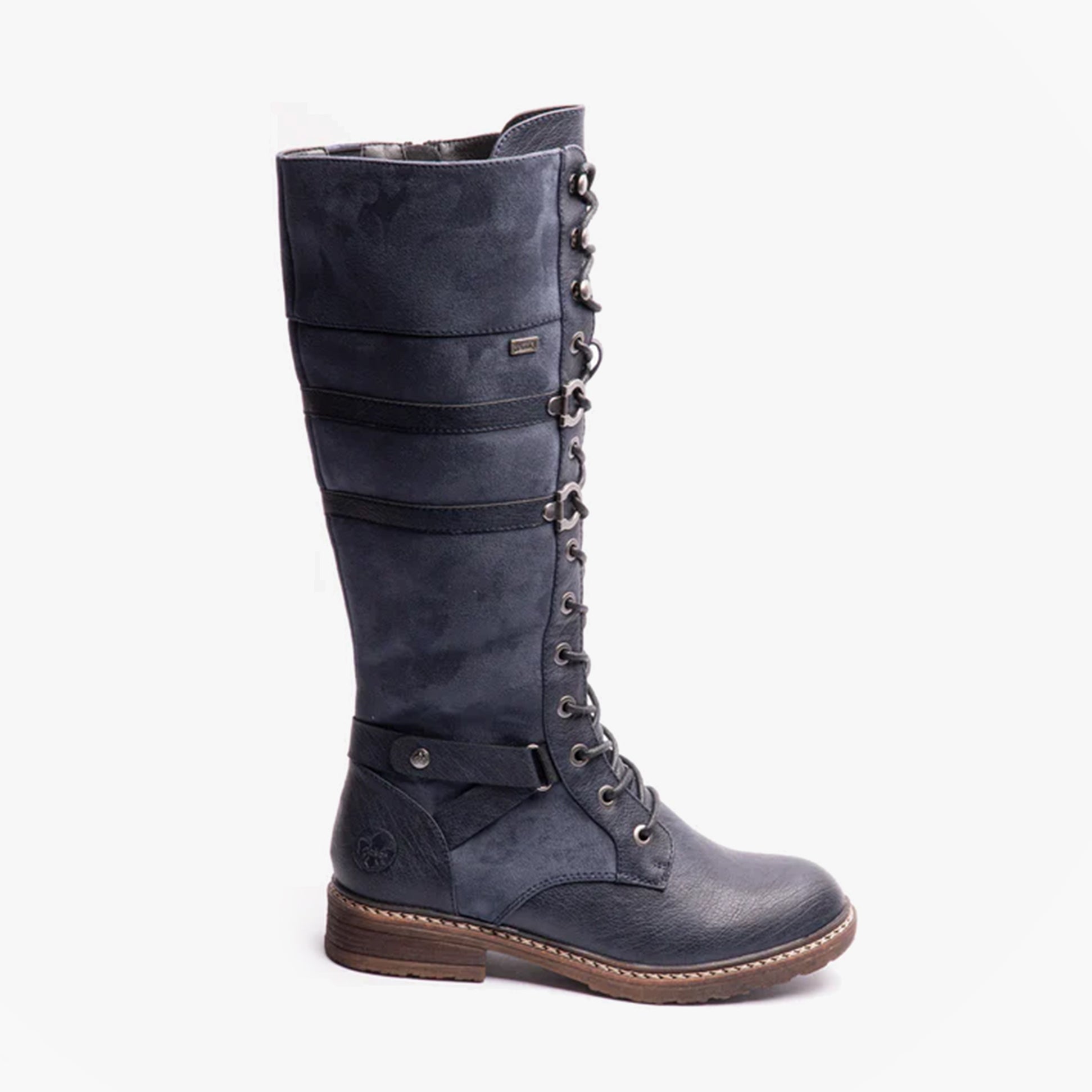 Rieker 94732-14 Womens Knee High Boots Blue