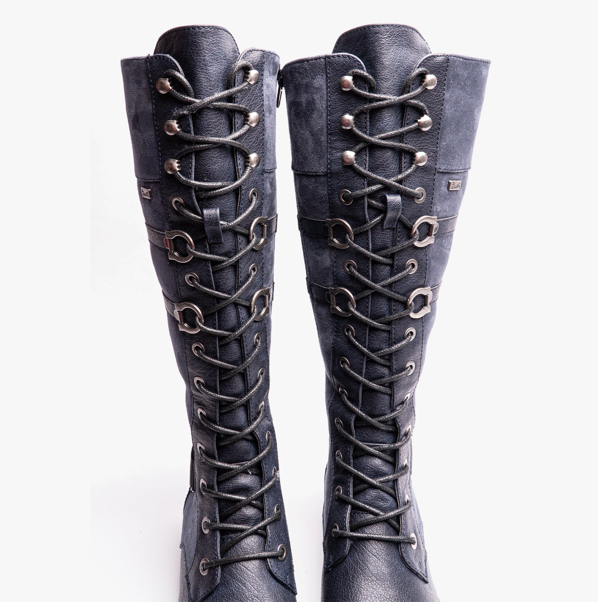 Rieker 94732-14 Womens Knee High Boots Blue
