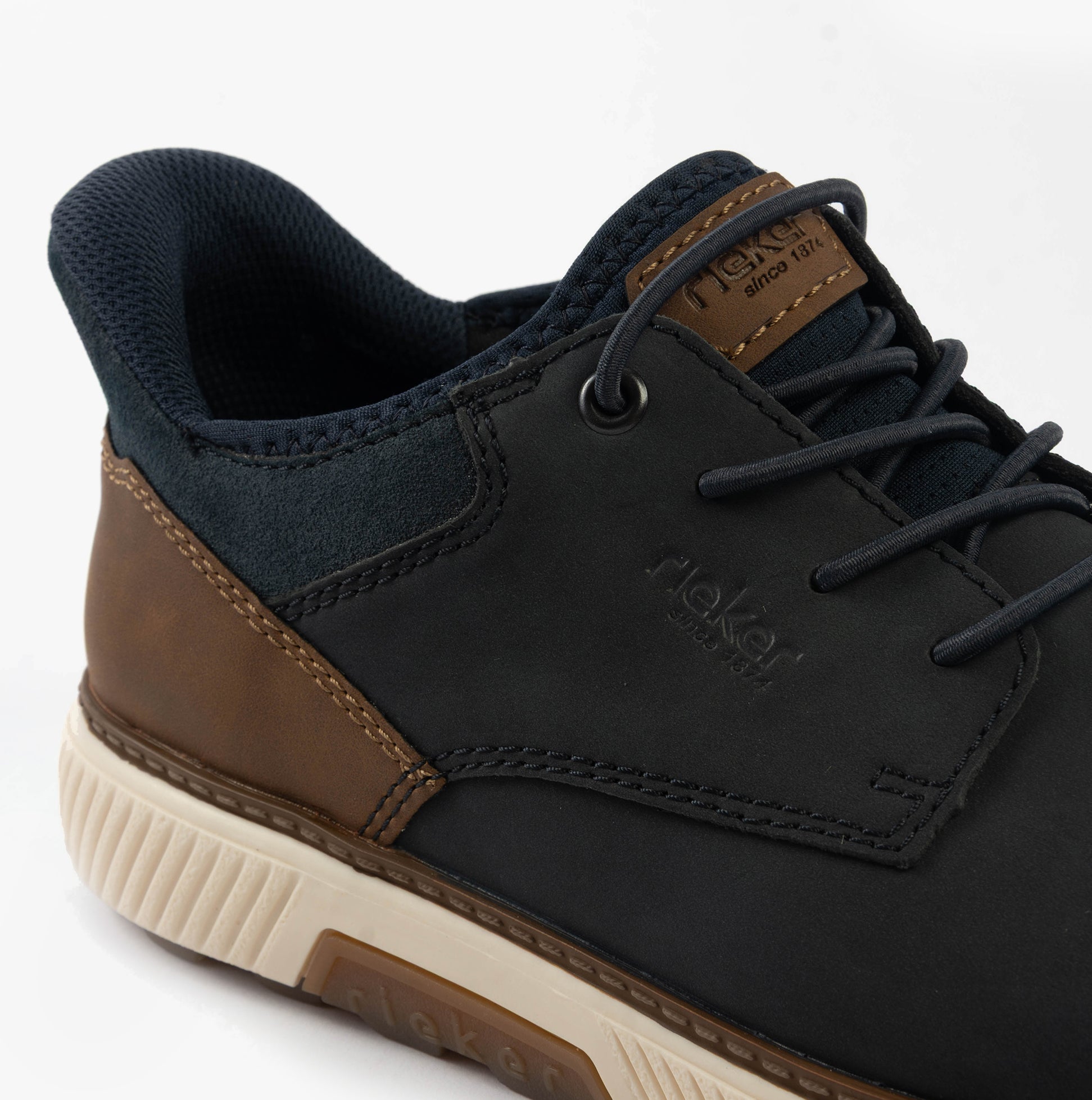 Rieker B3357-14 Mens Shoes Blue