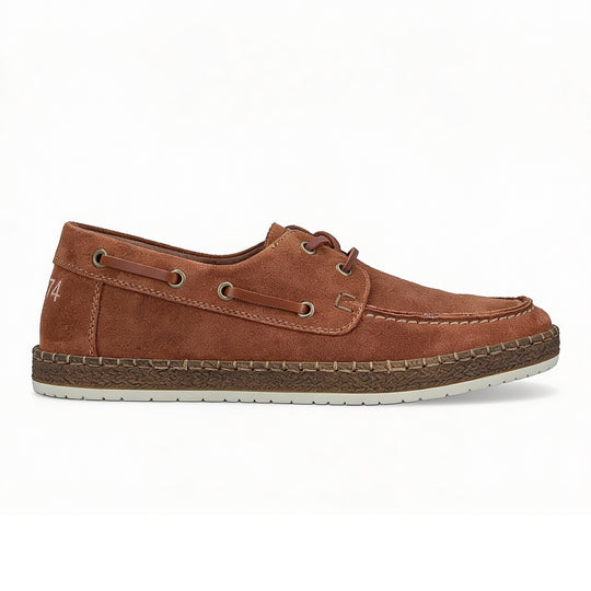 Rieker B5220 Mens Boat Shoes Brown