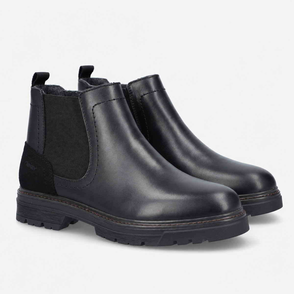 Rieker F2750 Mens Ankle Boots Black