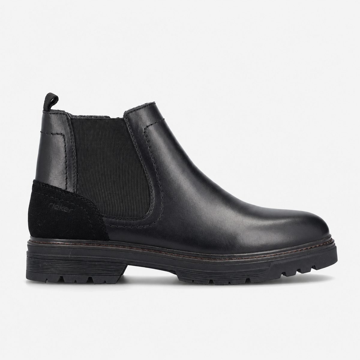 Rieker F2750 Mens Ankle Boots Black