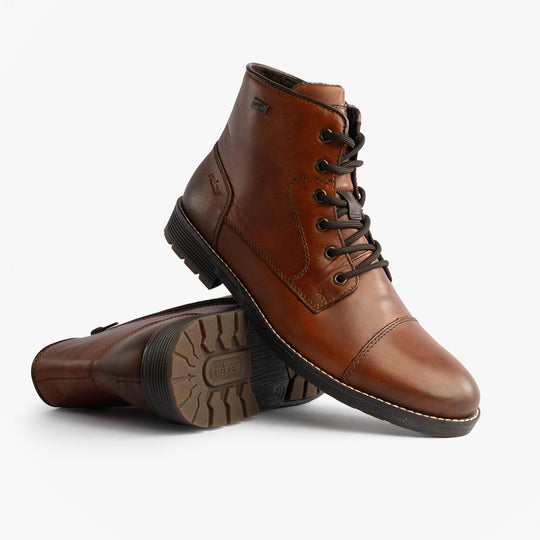 Rieker F4546 Mens Ankle Boots Brown