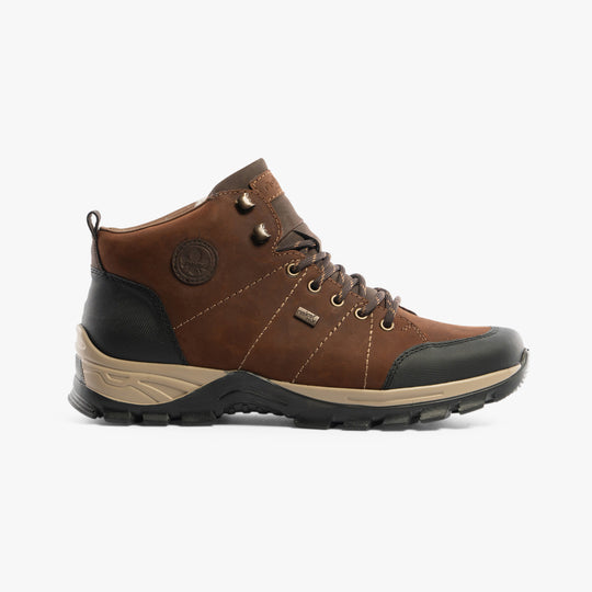 Rieker F6814 Mens Ankle Boots Brown