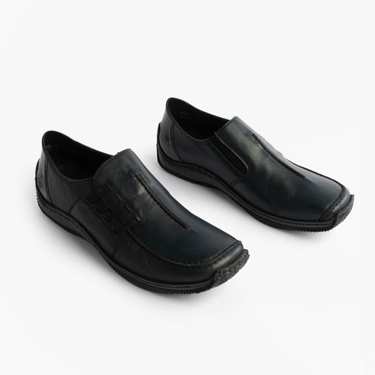 Rieker L1777 Womens Slip-On Shoes Blue