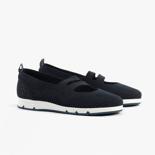 Rieker L3053 Womens Comfort Shoes Blue