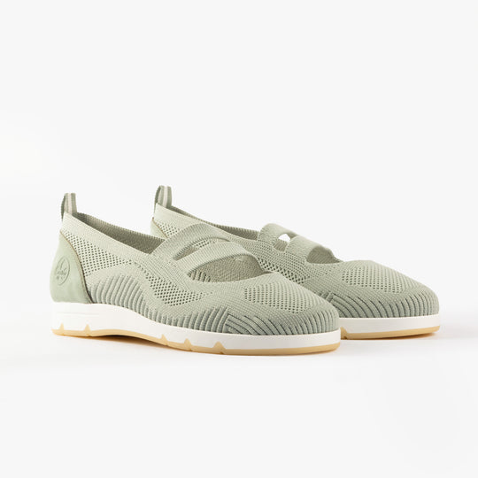 Rieker L3053 Womens Comfort Shoes Green