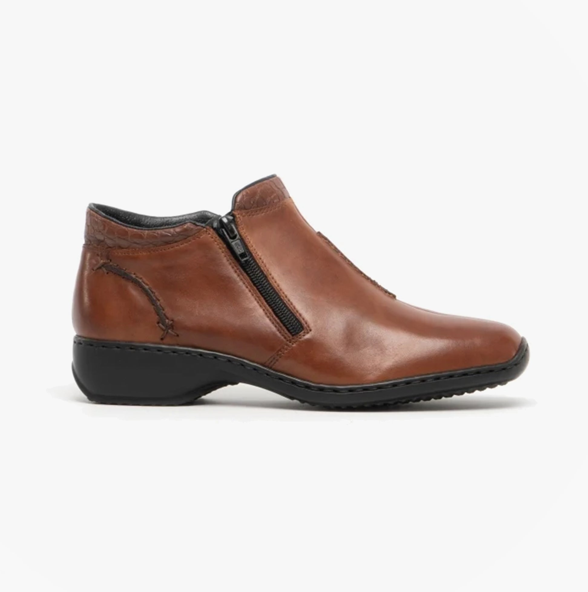 Rieker L3882-24 Womens Ankle Boots Nutmeg