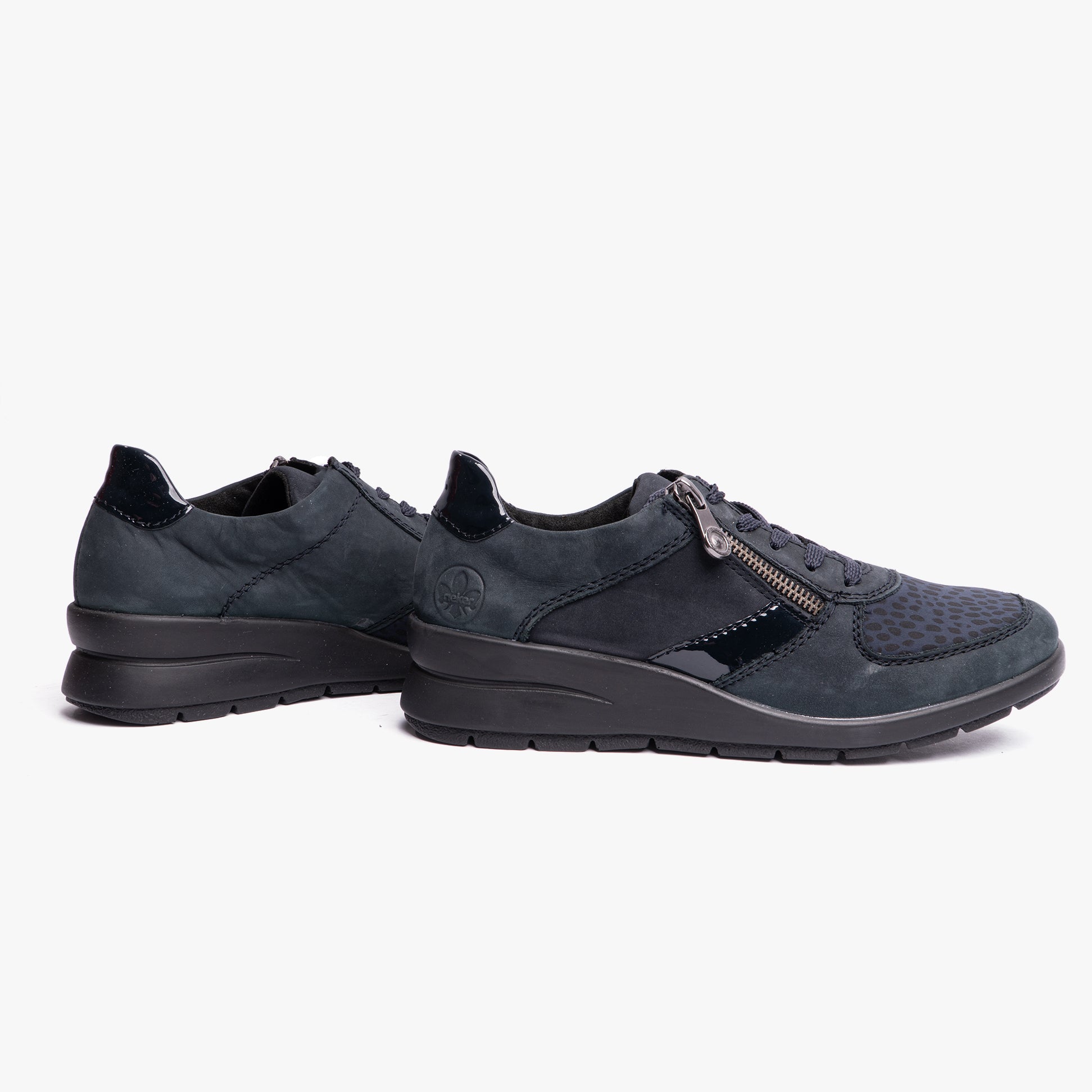 Rieker L4821-14 Womens Shoes Blue