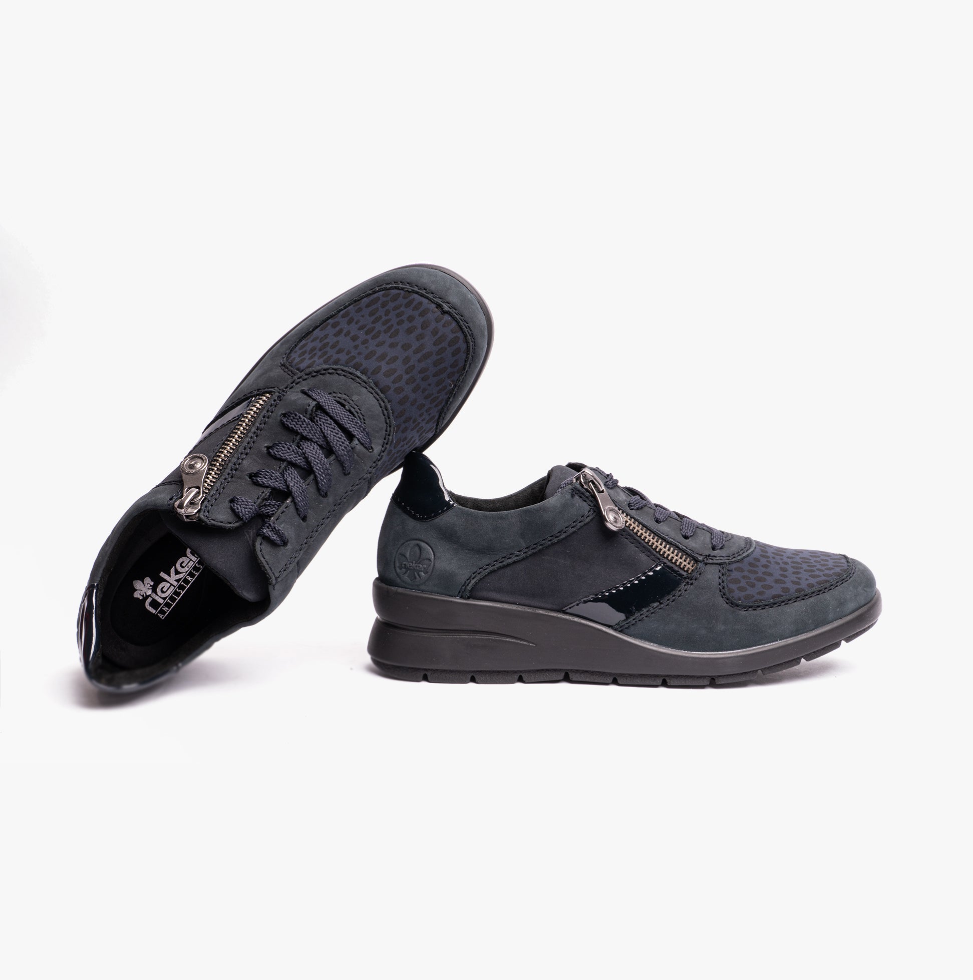 Rieker L4821-14 Womens Shoes Blue