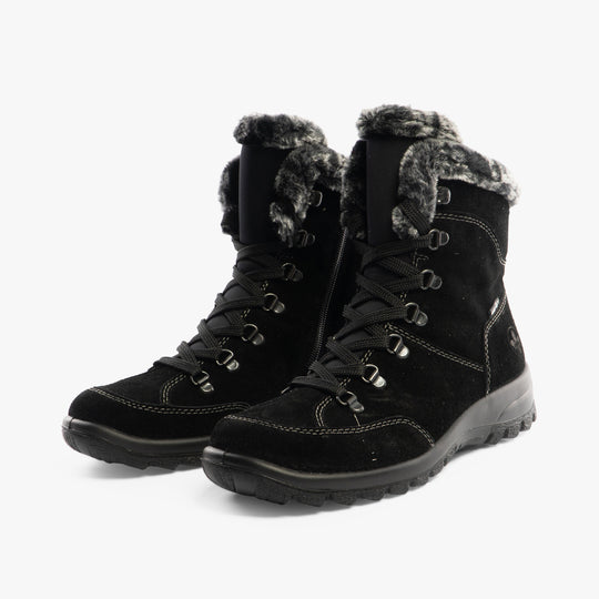 Rieker L7145 Womens Ankle Boots Black