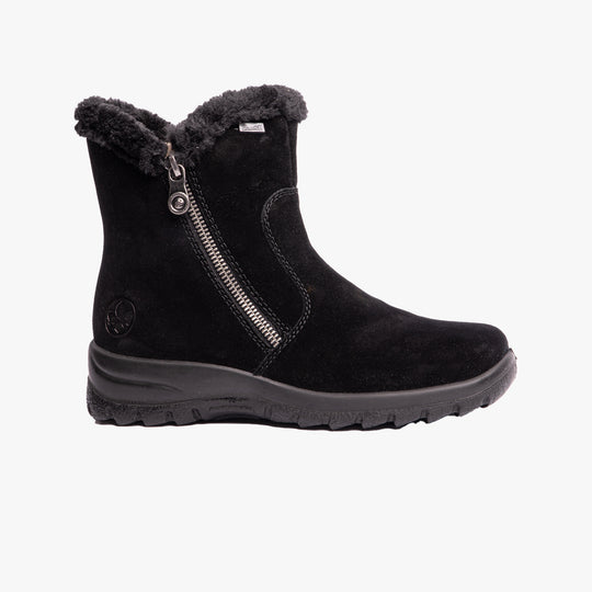 Rieker L7162 Womens Ankle Boots Black