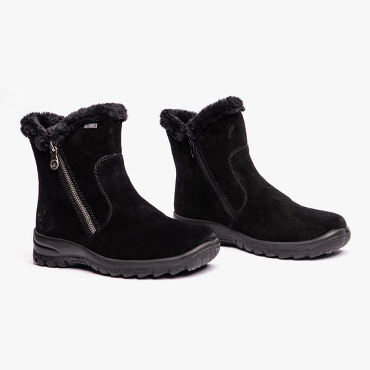 Rieker L7162 Womens Ankle Boots Black