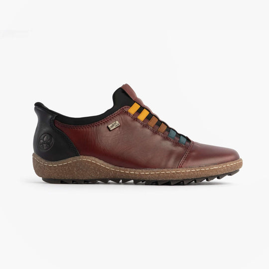 Rieker L7562 Womens Slip-On Shoes Red