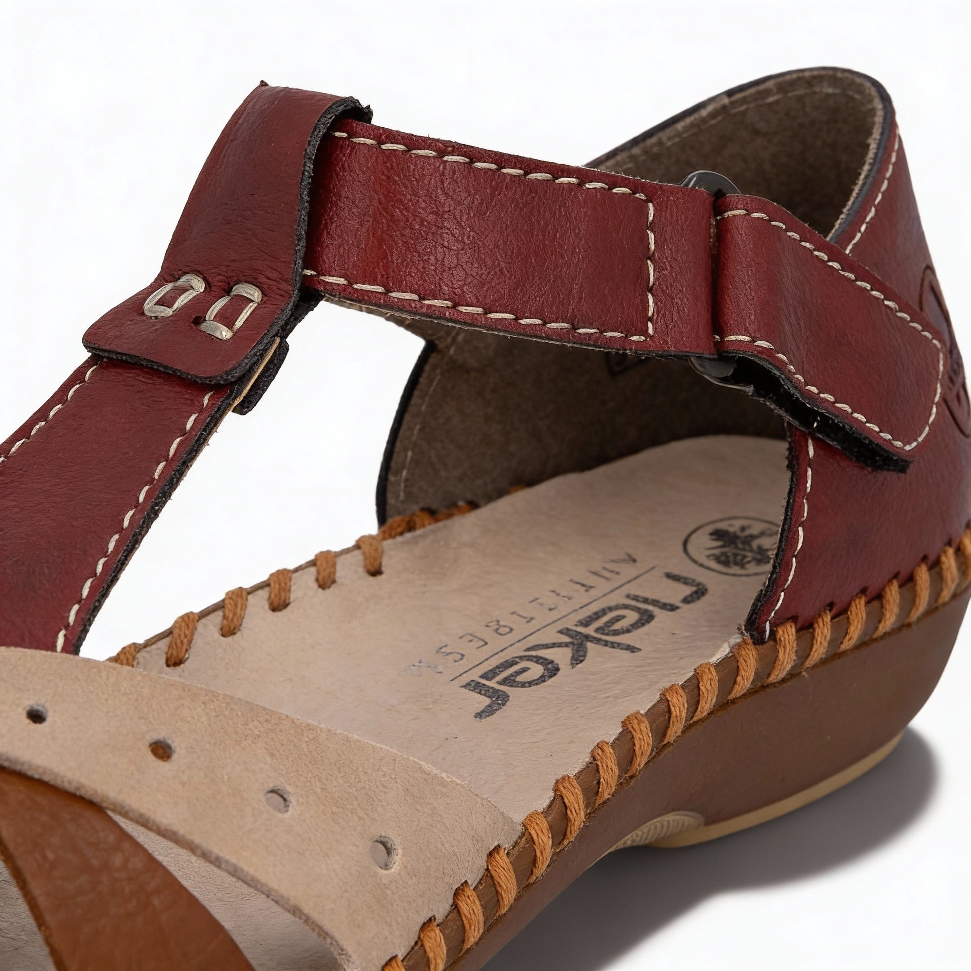 Rieker M1655-34 DESIDERIA Womens Gladiator Sandals Red