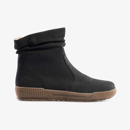 Rieker N0760 Womens Ankle Boots Blue