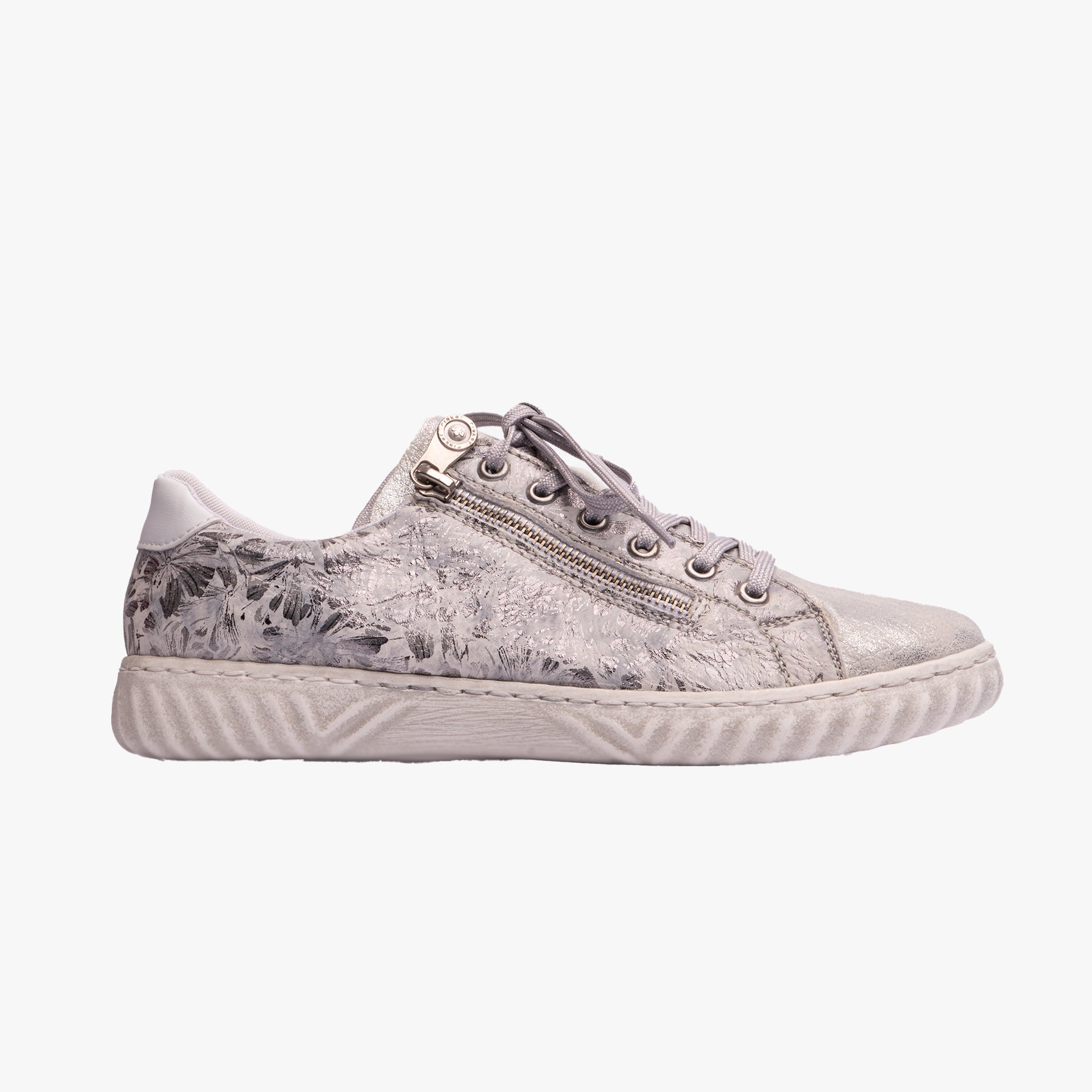 Rieker N0900-90 Womens Shoes Silver