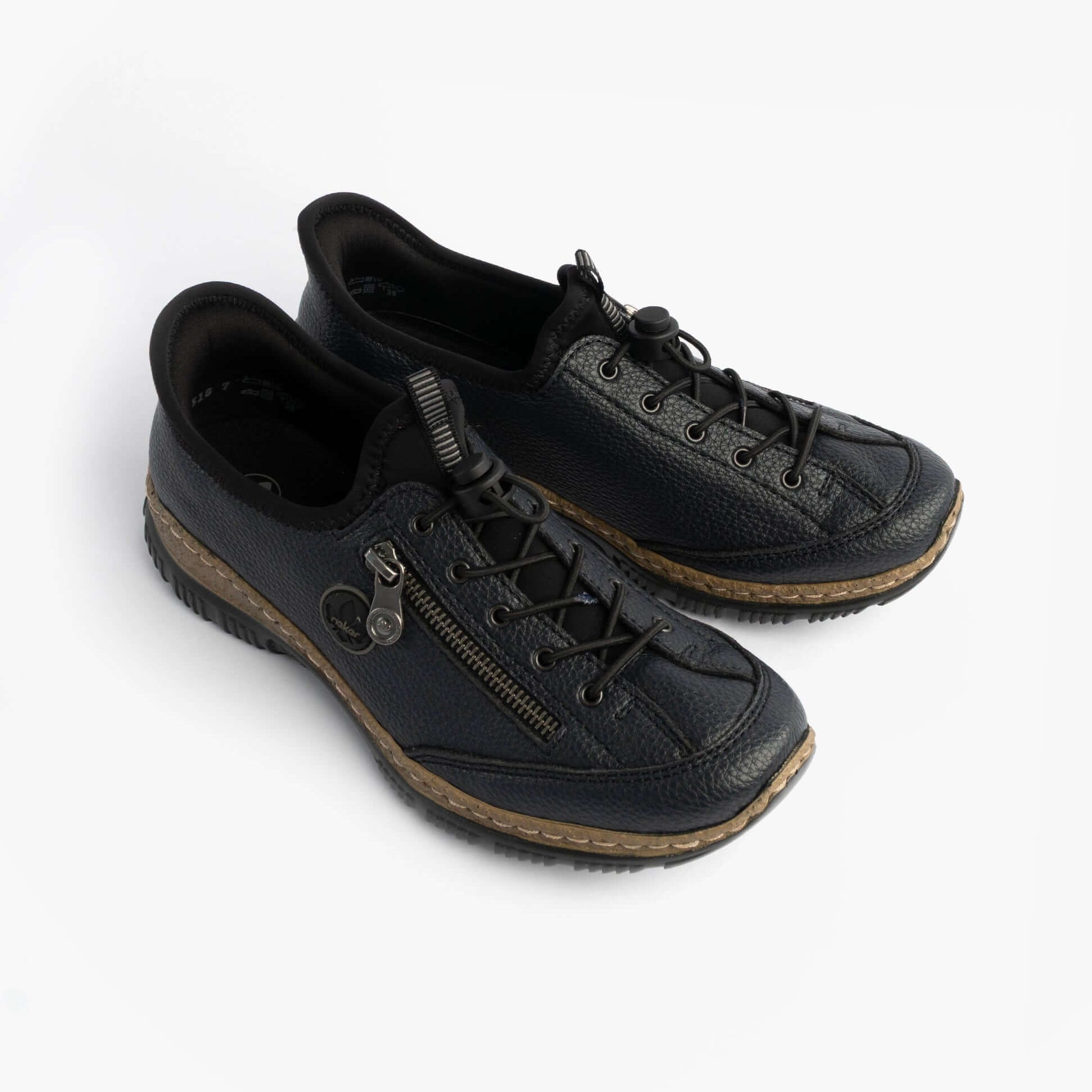 Rieker N3267-54 Nikita Womens Bungee Lace Shoes Blue