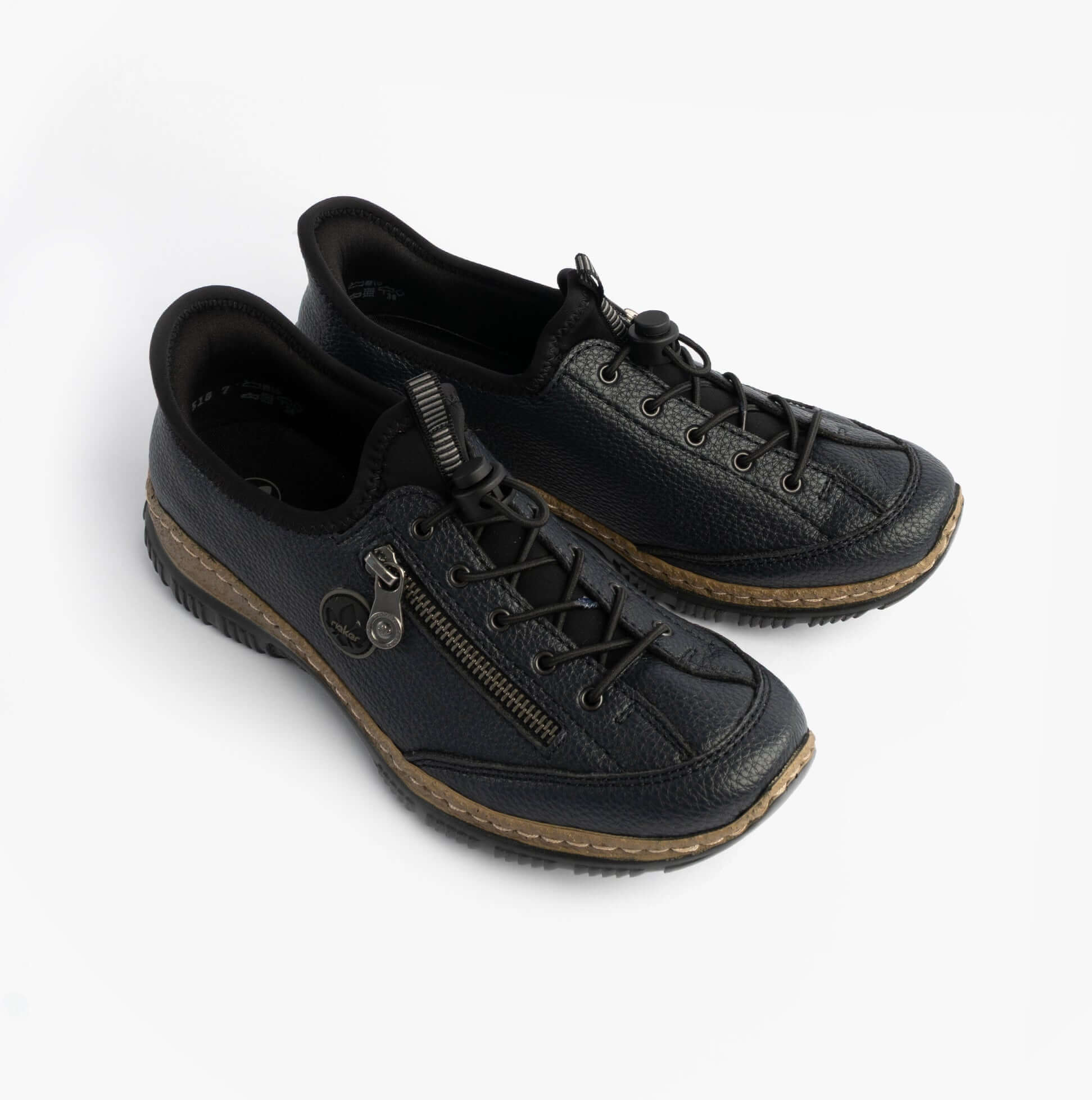 Rieker N3267-54 Nikita Womens Bungee Lace Shoes Blue
