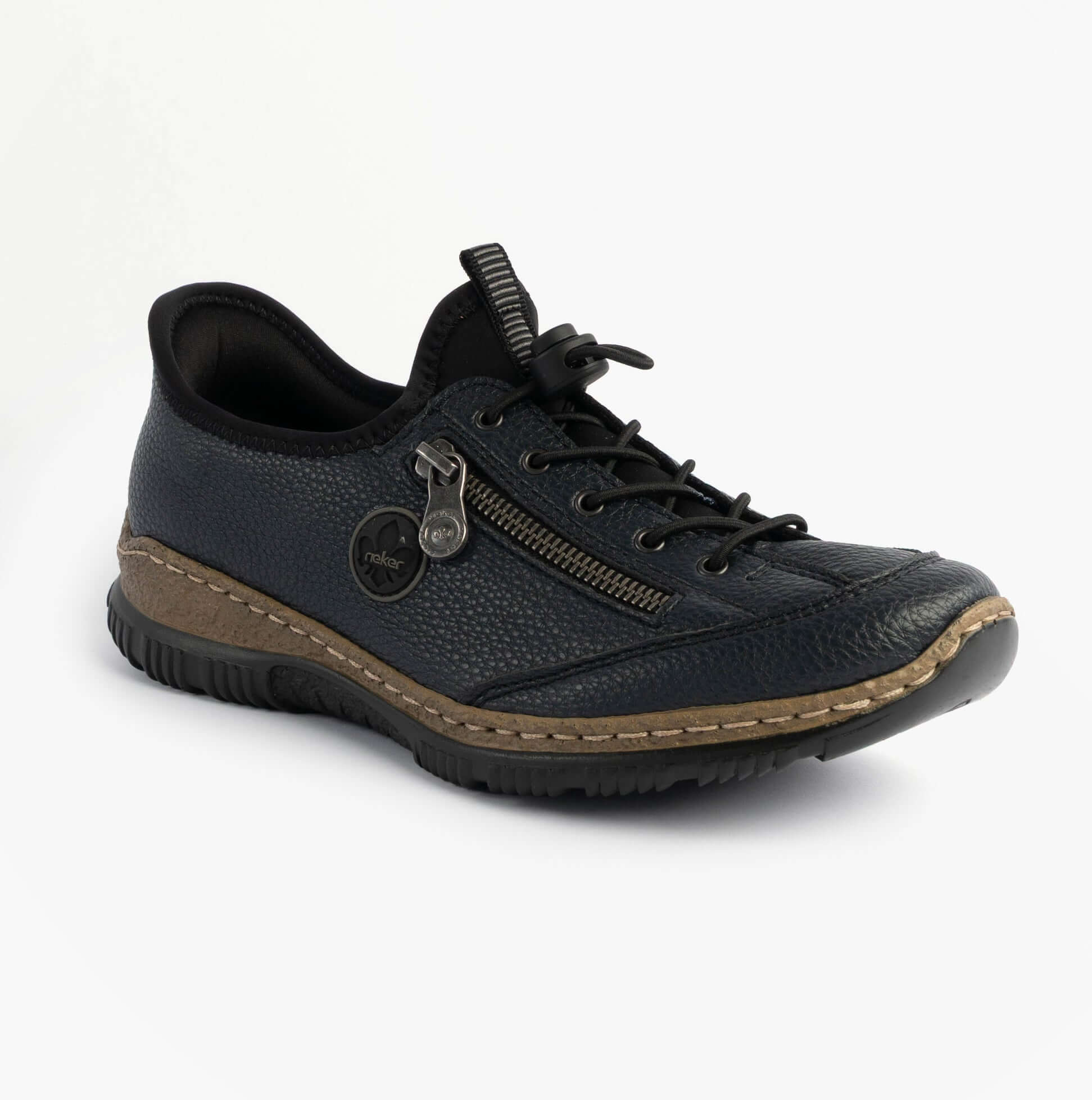 Rieker N3267-54 Nikita Womens Bungee Lace Shoes Blue
