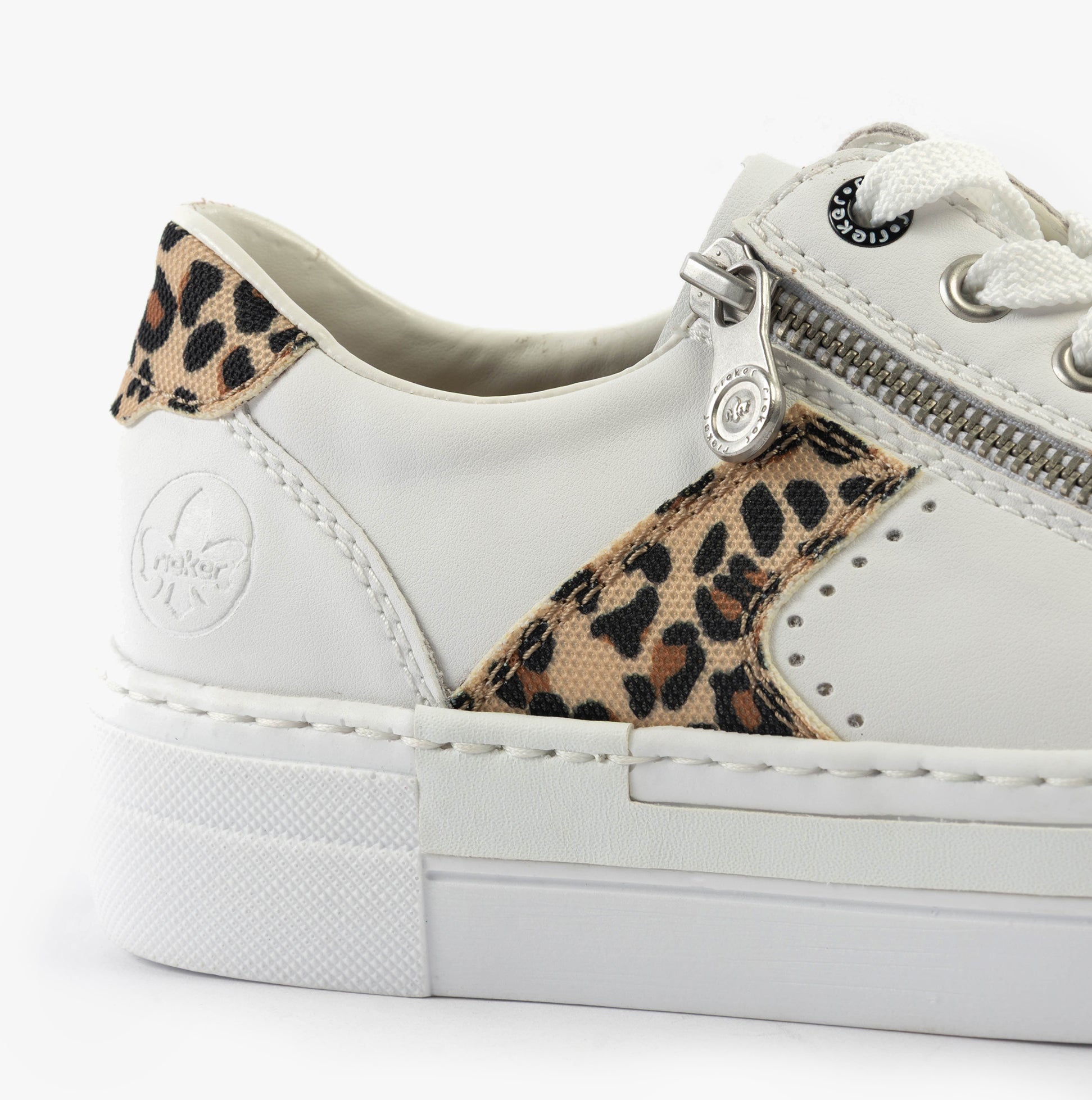 Rieker N4924-81 Womens Shoes White Combination