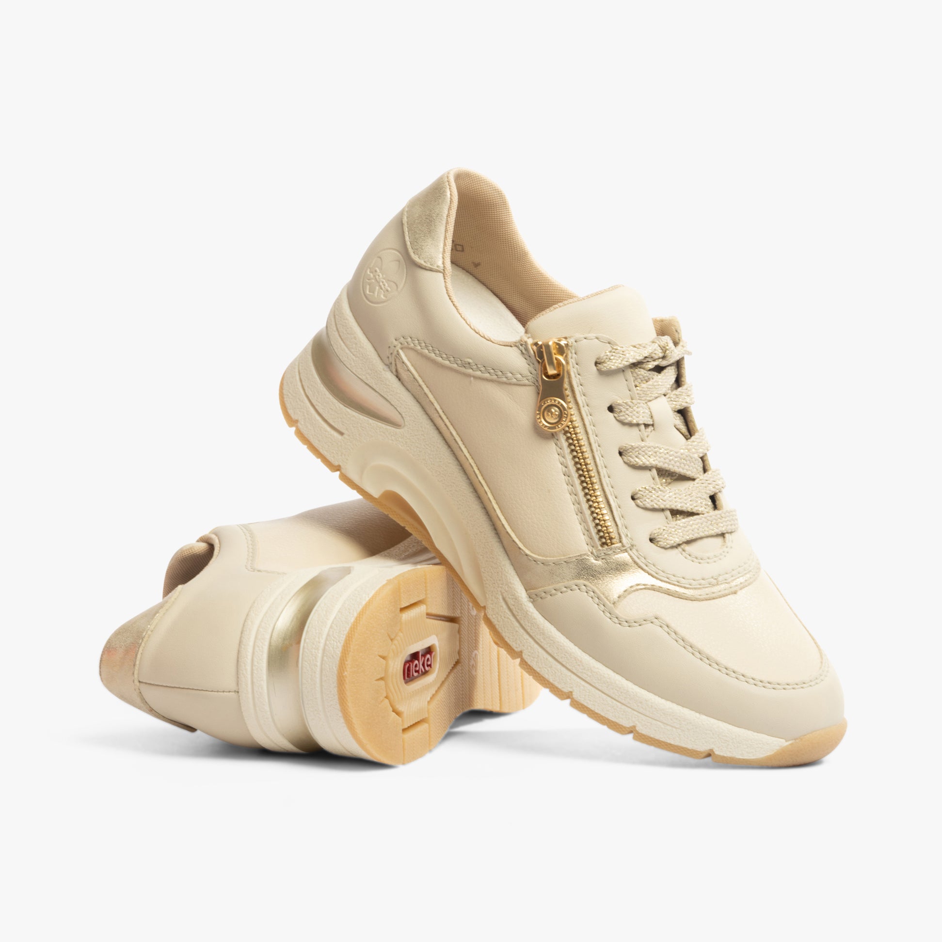 Rieker N9301-60 Womens Shoes Beige