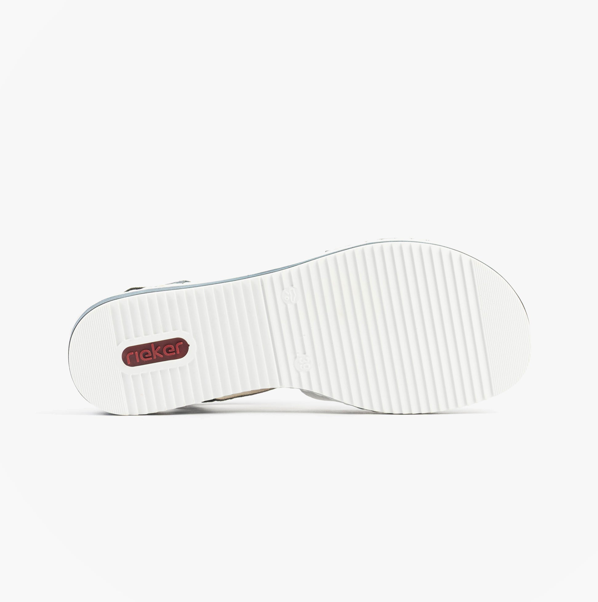 Rieker V3663-14 Womens Sandals Blue/Silver