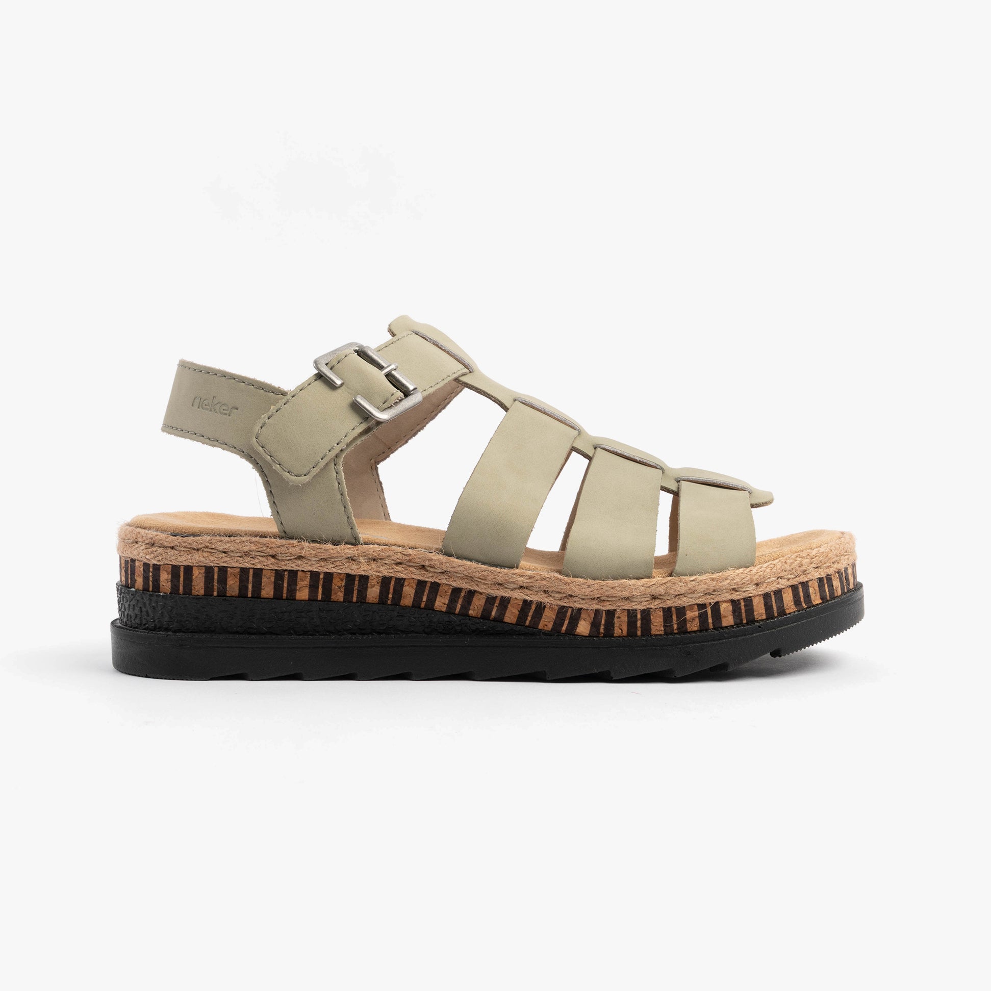 Rieker V7904-52 Womens Sandals Green