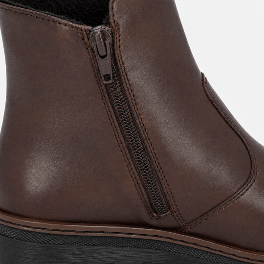 Rieker X9165 Womens Ankle Boots Ebony Brown