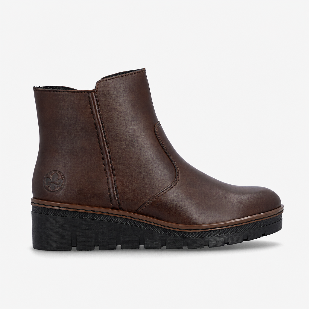 Rieker X9165 Womens Ankle Boots Ebony Brown
