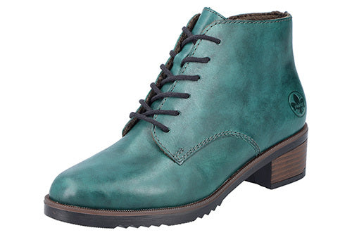 Rieker Y0540 Womens Ankle Boots Green