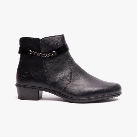 Rieker Y0783 Womens Ankle Boots Black