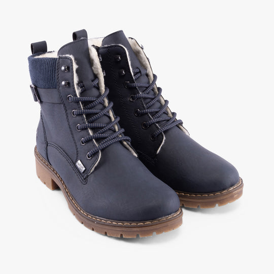 Rieker Y9102 Womens Ankle Boots Blue