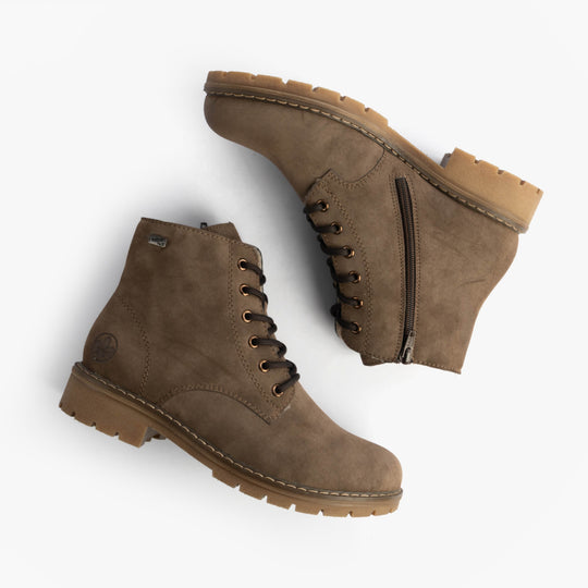 Rieker Y9103 Womens Ankle Boots Brown