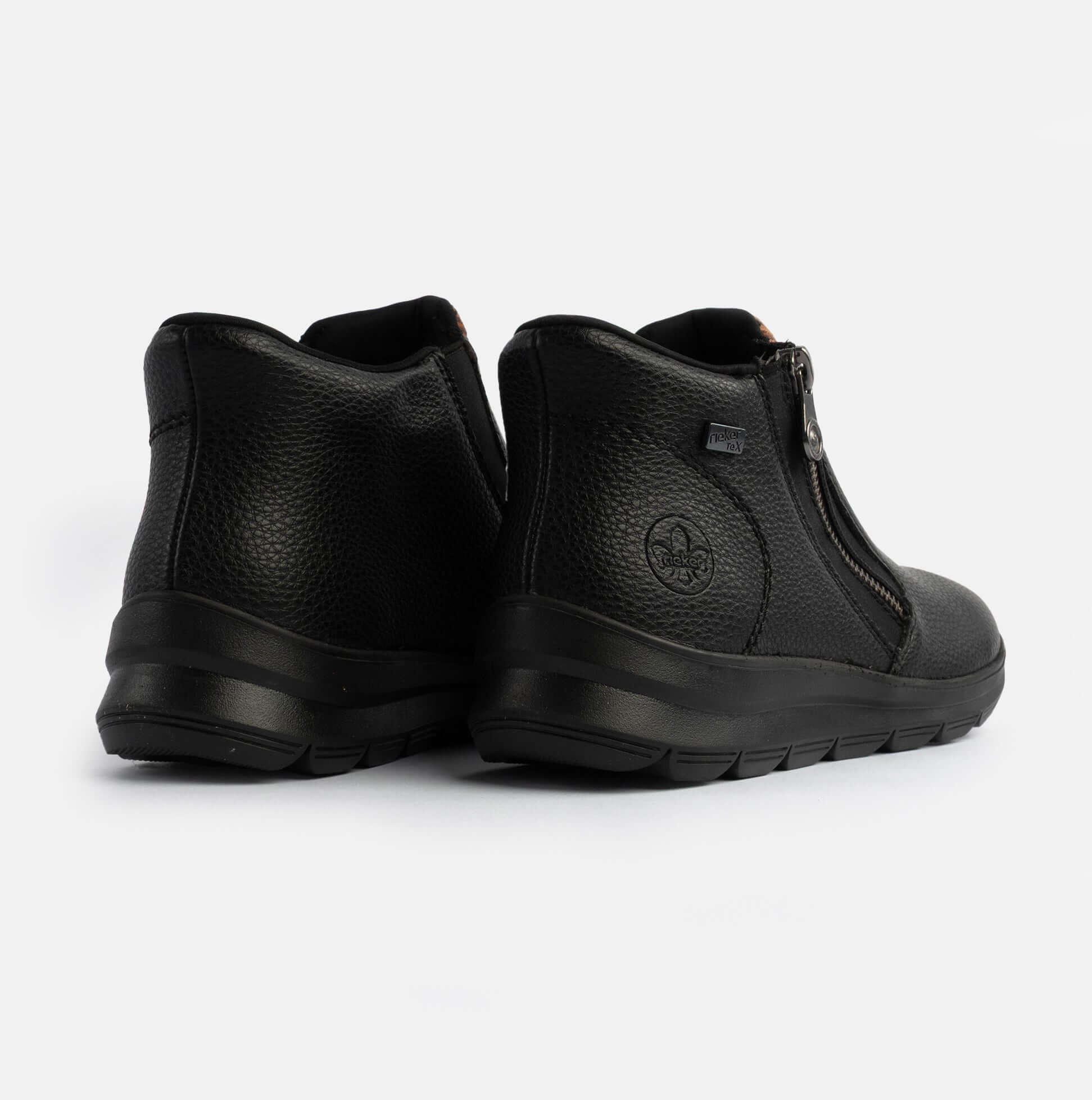 Rieker Z0059-00 Womens Boots Black