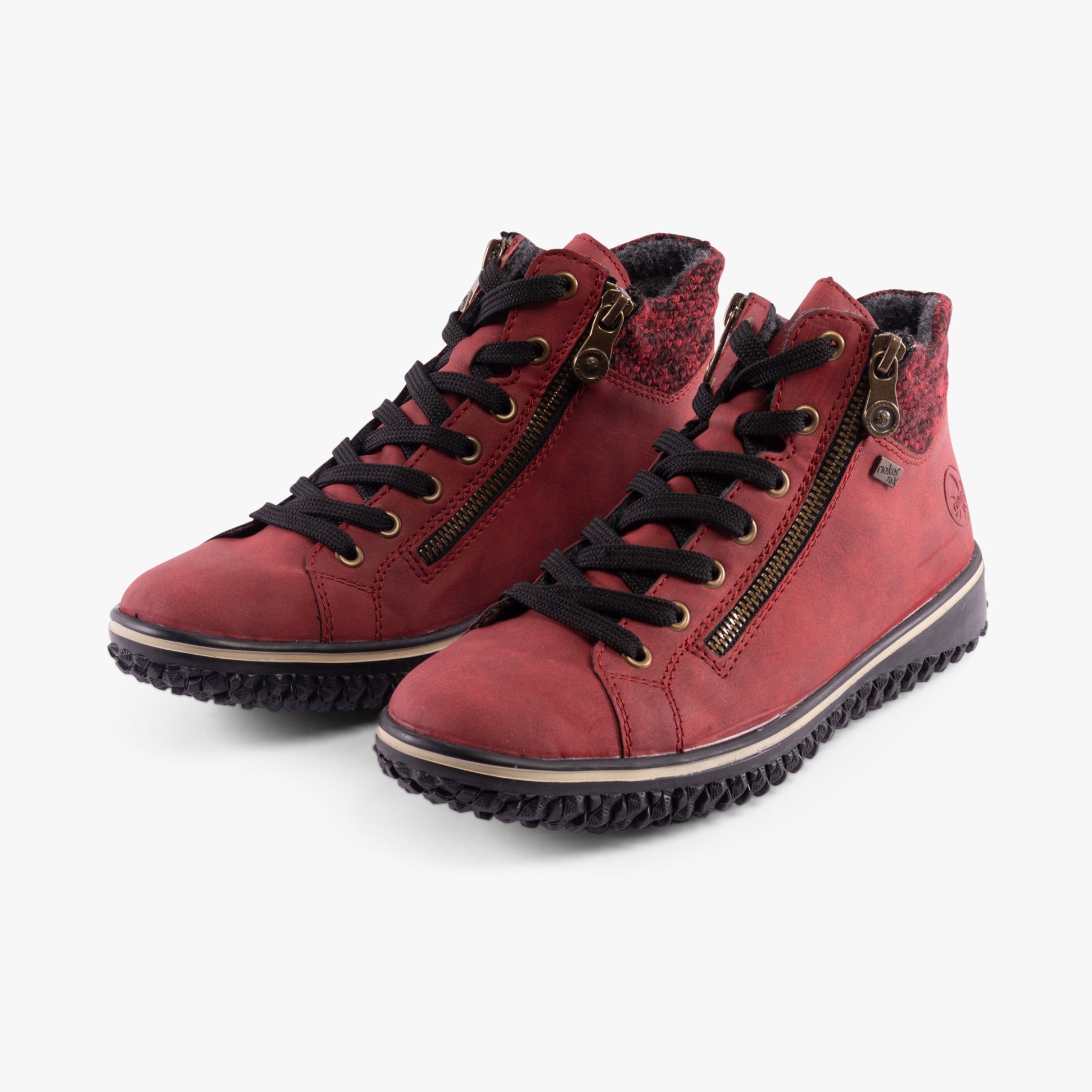Rieker Z4263-35 Womens Boots Red